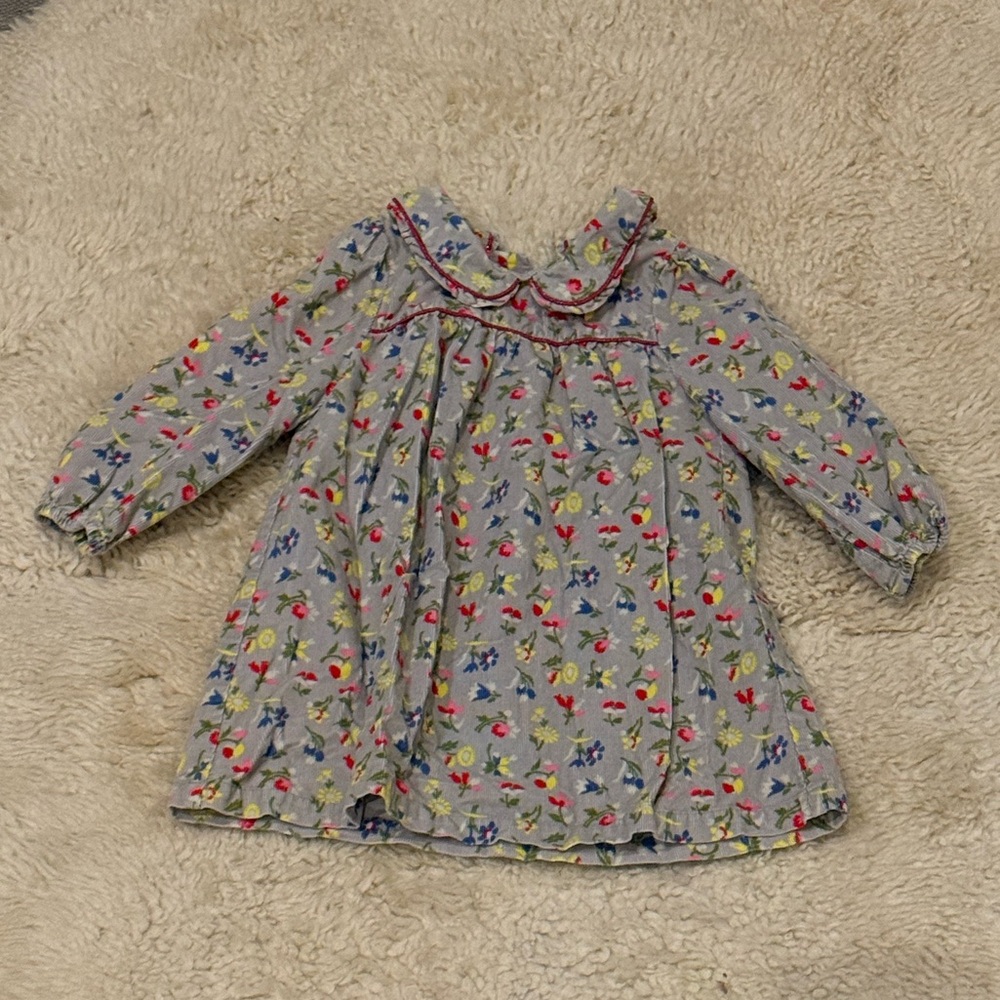 Baby Boden Pink Floral Dress